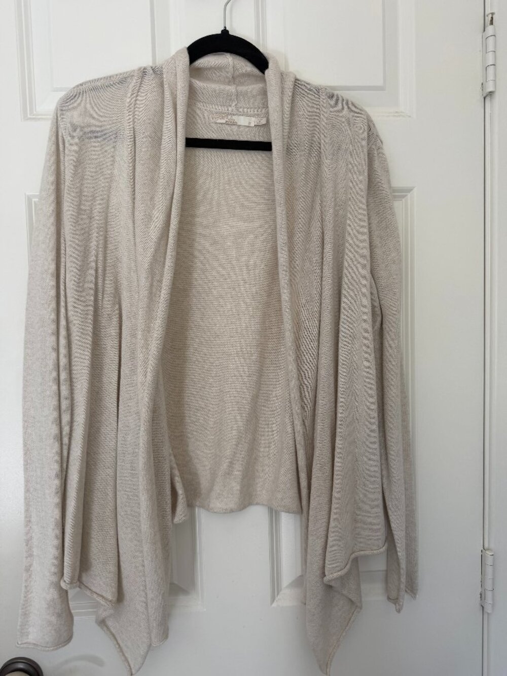 Prana cardigan cocoon wrap sweater, beige
